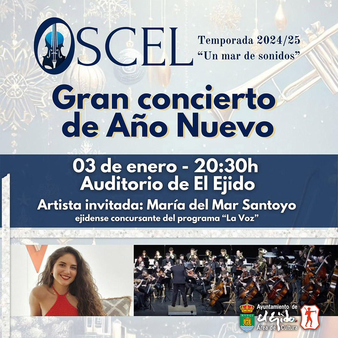 Navidad 2024 de El Ejido – Concierto de Año Nuevo – Viernes 3 de enero de 2025