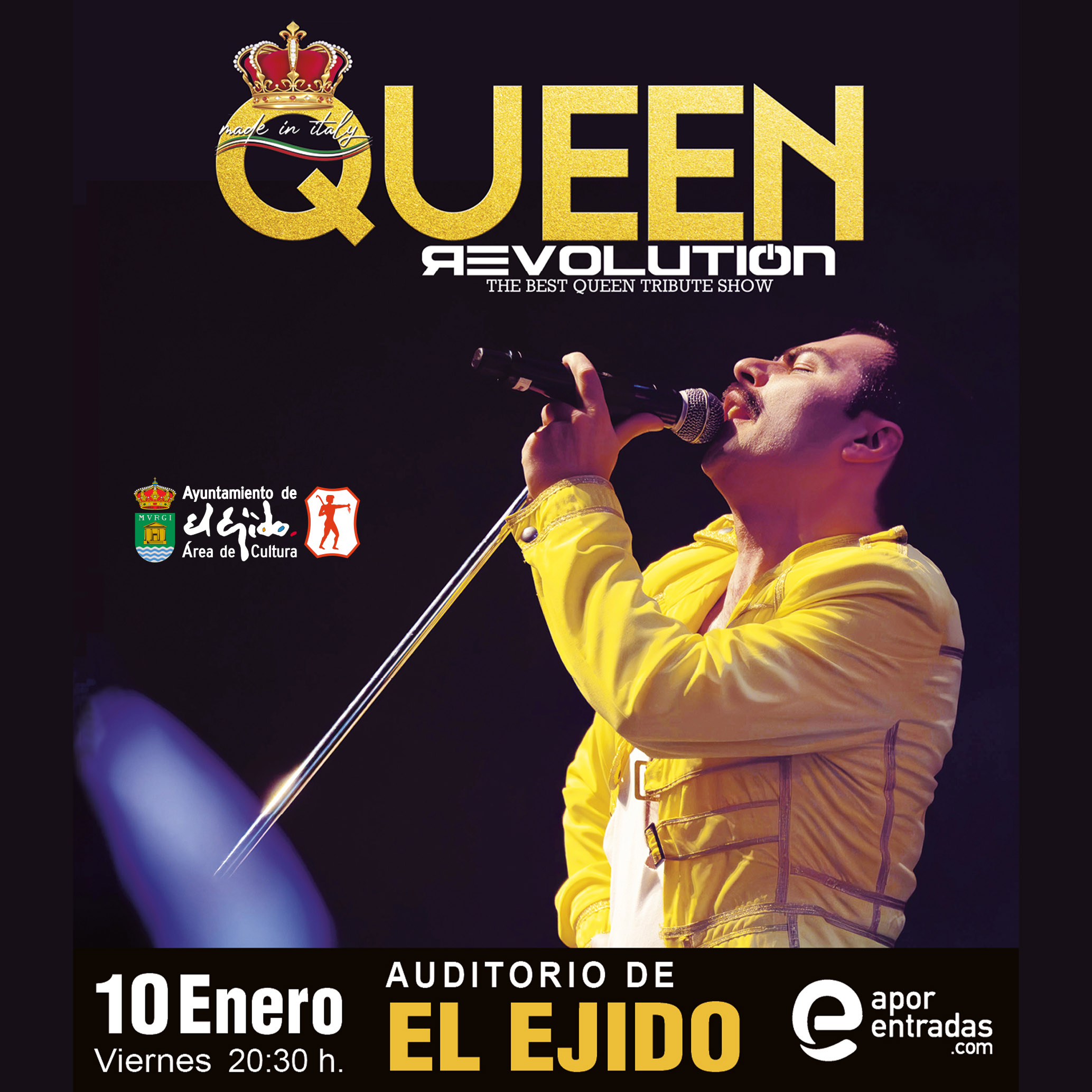 Invierno Cultural de El Ejido 2025 – QUEEN Revolution – Viernes 10 de enero