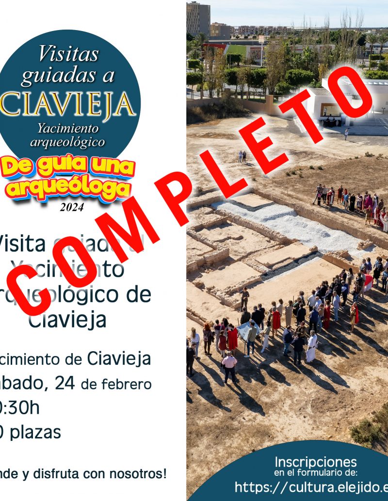 COMPLETA Visitas guiadas al Yacimiento de Ciavieja – «De guía una arqueóloga» – Sábado 24 de febrero