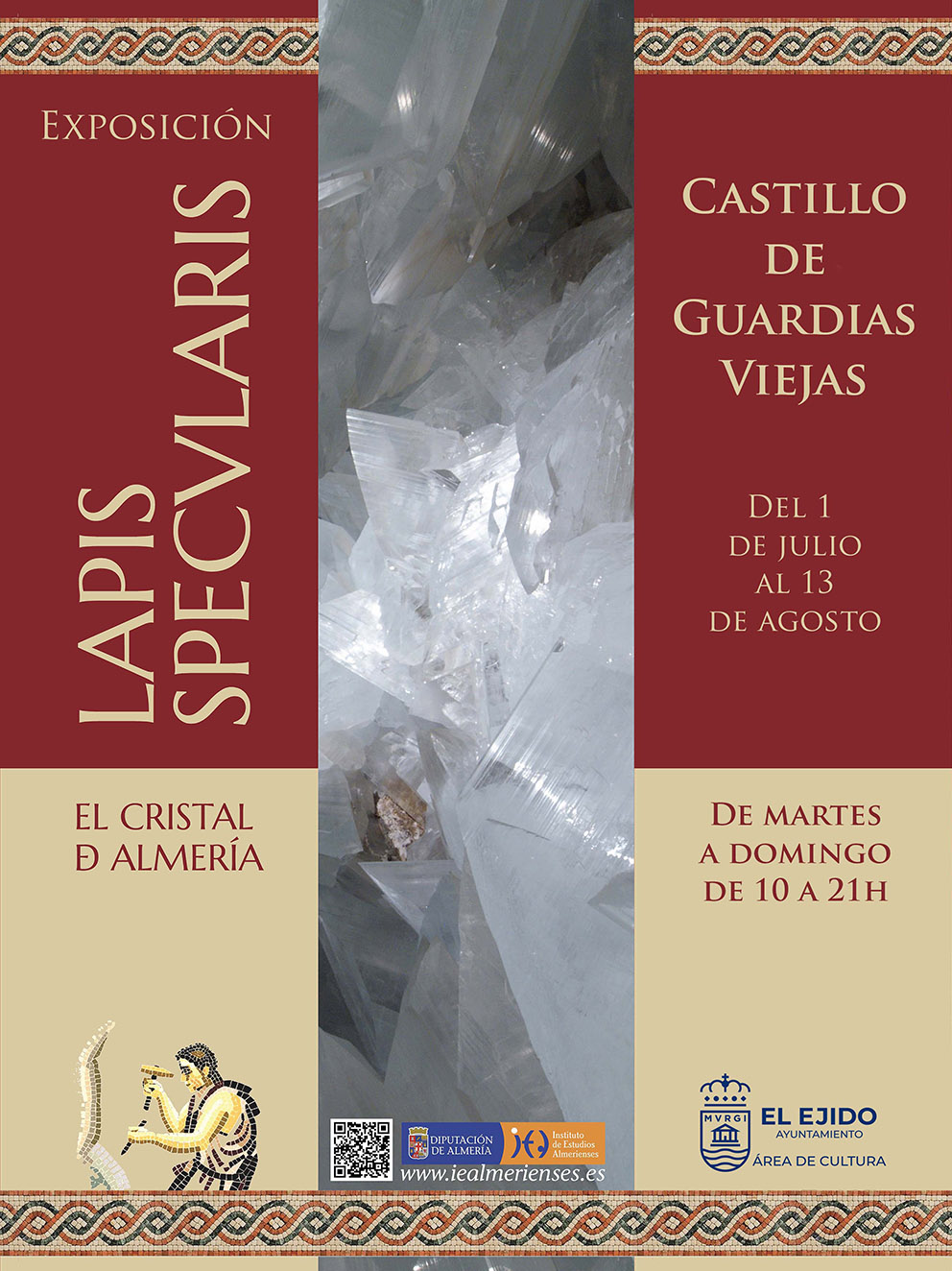 Verano Cultural 2026 – Exposición «Lapis Specularis. El cristal de Almería» – Del 1 de julio al 13 de agosto, Castillo de Guardias Viejas