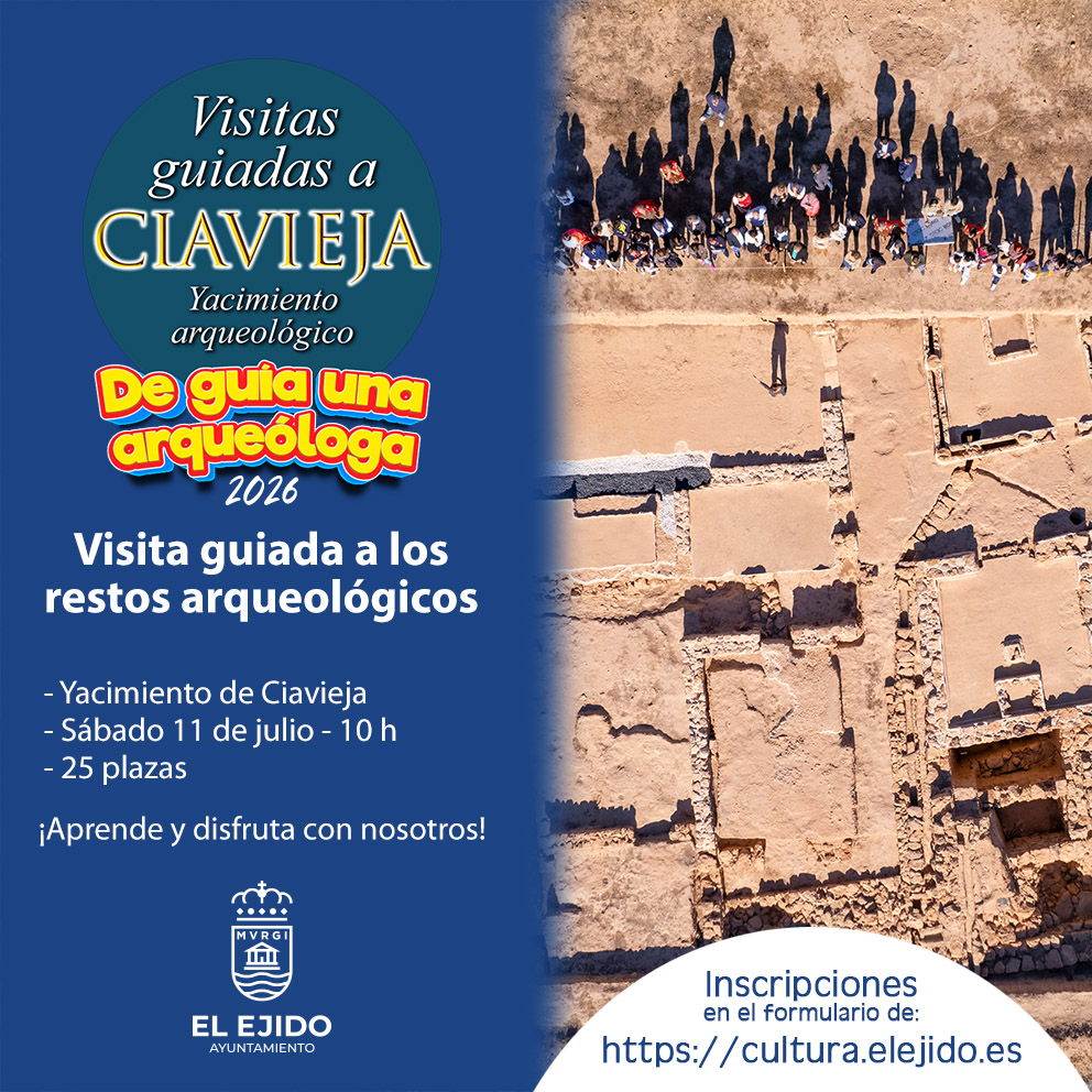 Verano Cultural 2026 – Visita guiada a Ciavieja – Sábado 11 de julio, Yacimiento Arqueológico de Ciavieja 10h