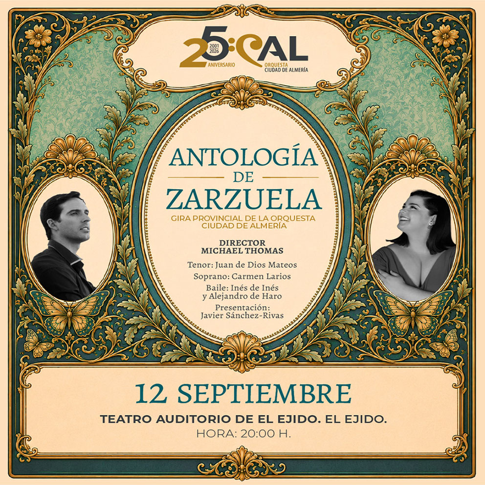 Música – OCAL «Antología de la zarzuela» – Sábado 12 de septiembre – Auditorio, 20 h