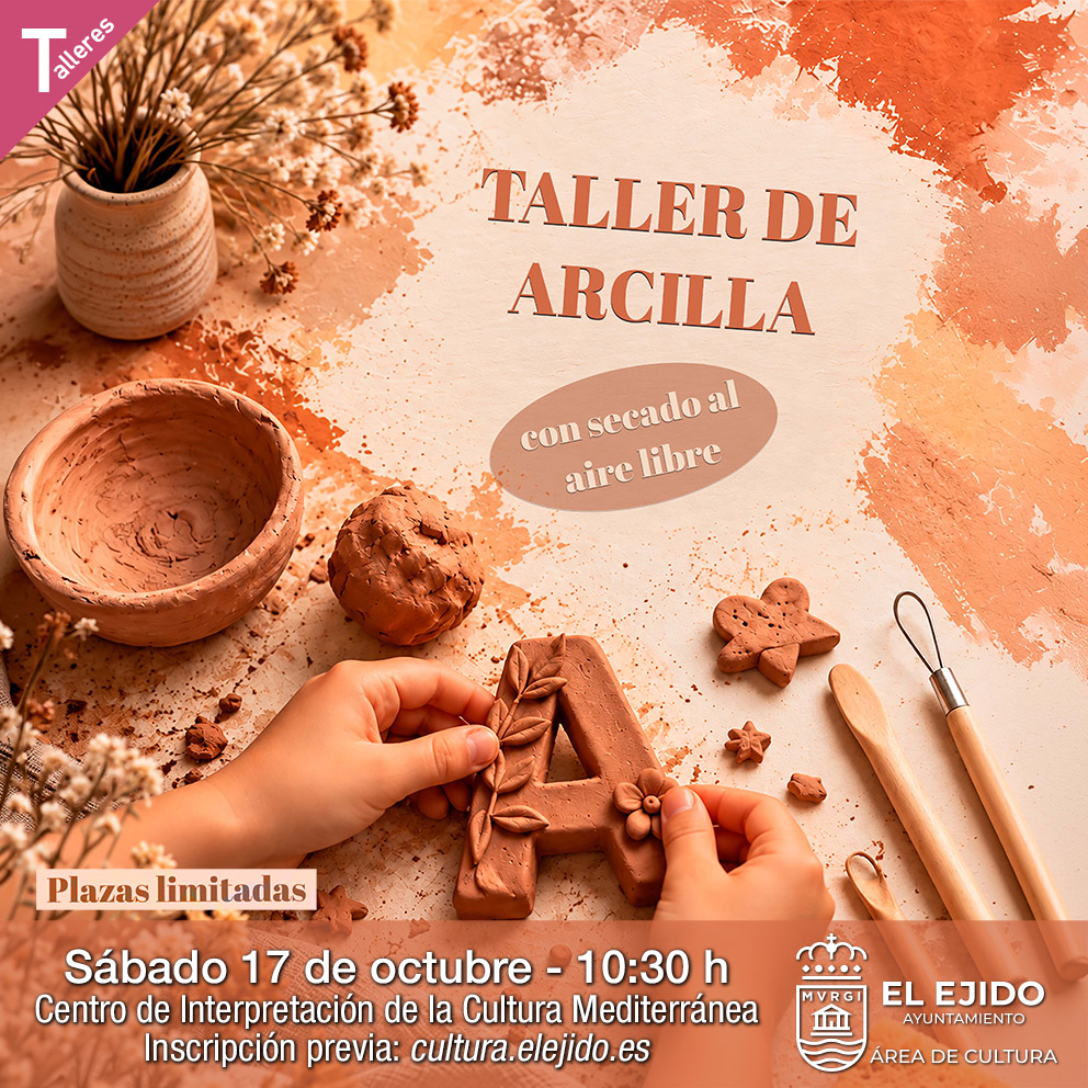 Otoño Cultural – Taller de arcilla con secado al aire libre – Sábado 17 de octubre