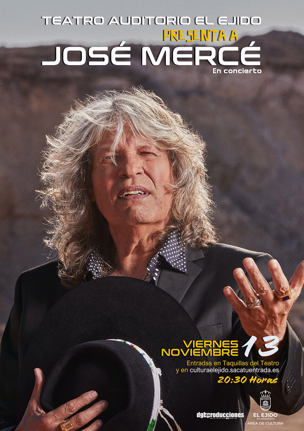 José Mercé en concierto – Viernes 13 de noviembre – Auditorio, 20:30 h