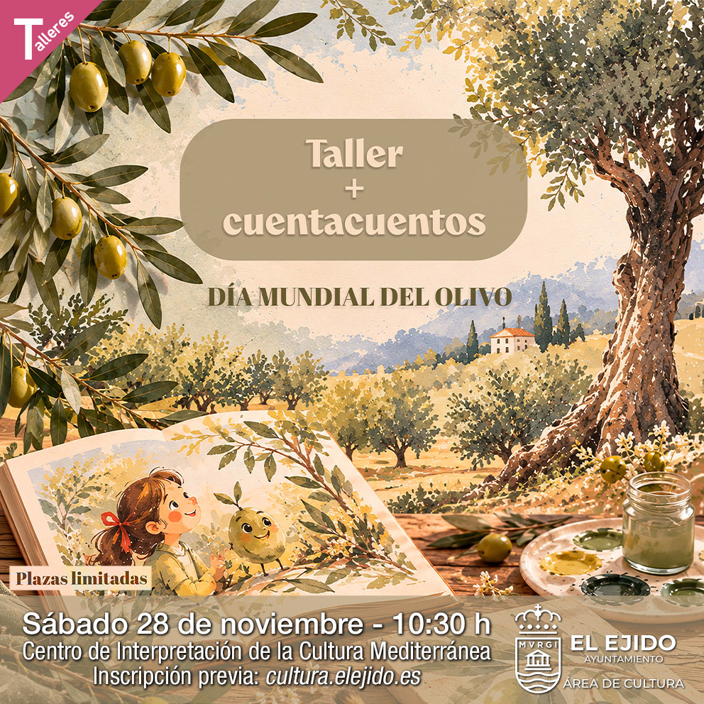 Otoño Cultural – Taller y cuentacuentos conmemorativos del Día Mundial del Olivo – Sábado 28 de noviembre