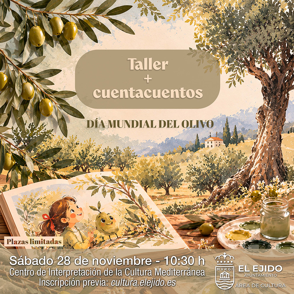 Otoño Cultural – Taller y cuentacuentos conmemorativos del Día Mundial del Olivo – Sábado 28 de noviembre