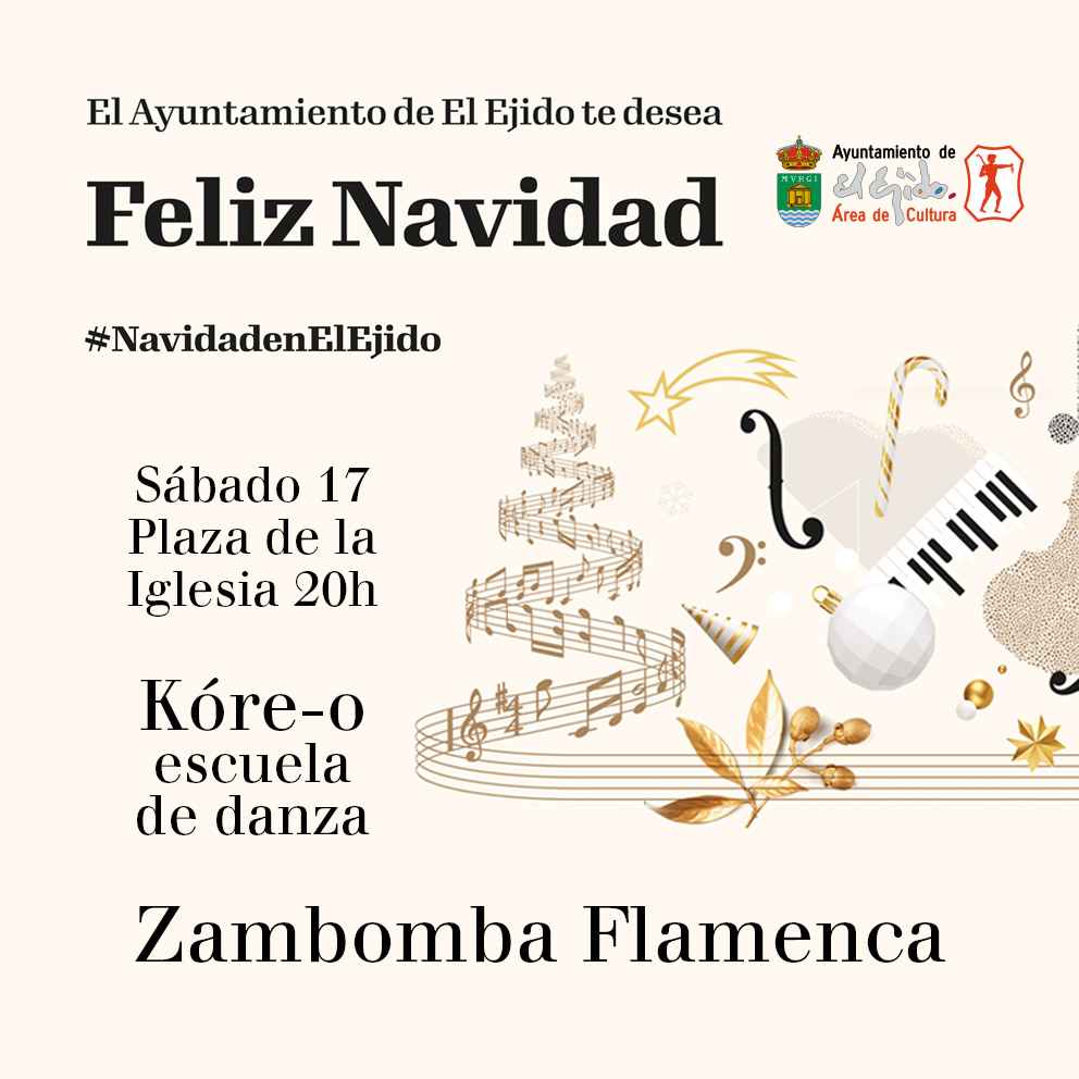 Navidad Cultural 2022 de El Ejido – Kóre-o escuela de danza «Zambomba Flamenca»
