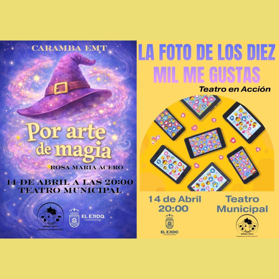 MTA 2026 -EMT Caramba «Por arte de magia» y  EMT Teatro en acción «La foto de los diez mil me gustas»- Martes, 14 de abril – 20:00 h – Teatro Municipal
