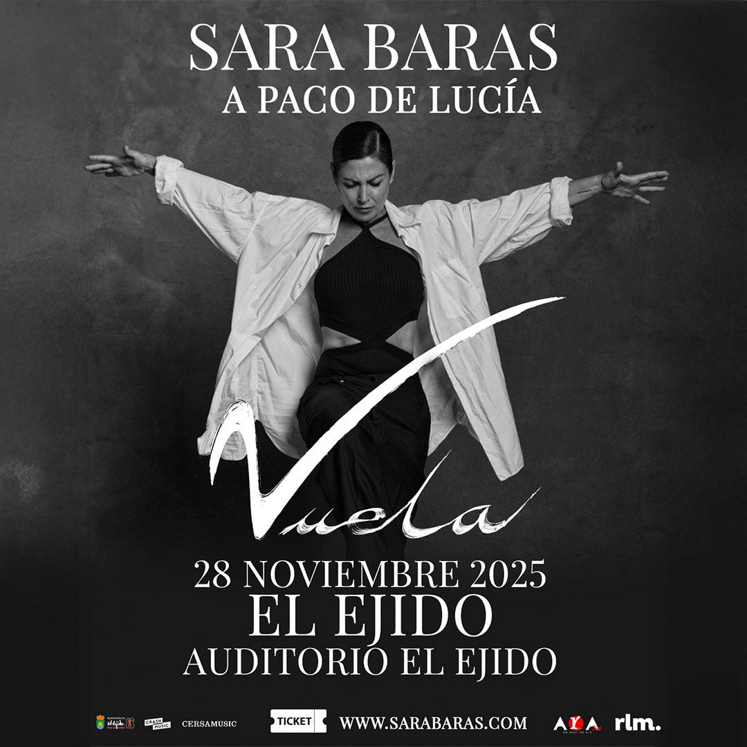 Espectáculo ‘Vuela’ de Sara Baras – Auditorio – Viernes, 28 de noviembre, 21:00 h