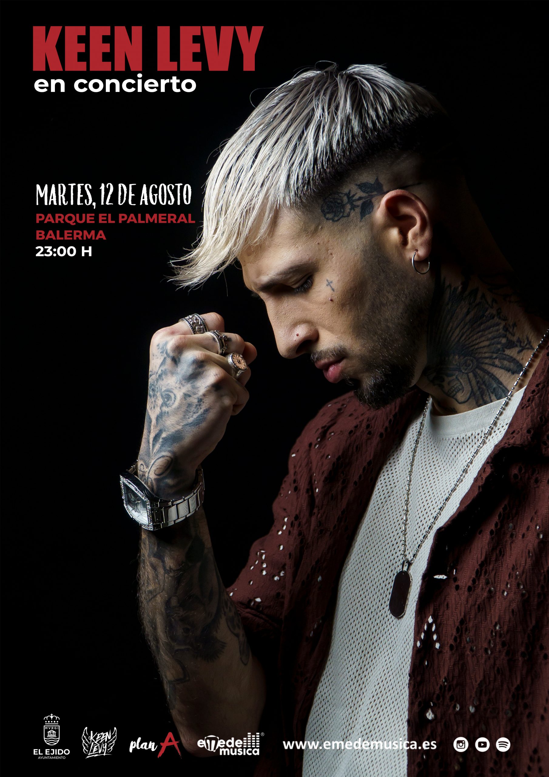 Verano Cultural El Ejido 2025- Keen Levy en concierto – Martes, 12 de agosto, Balerma – 23 h