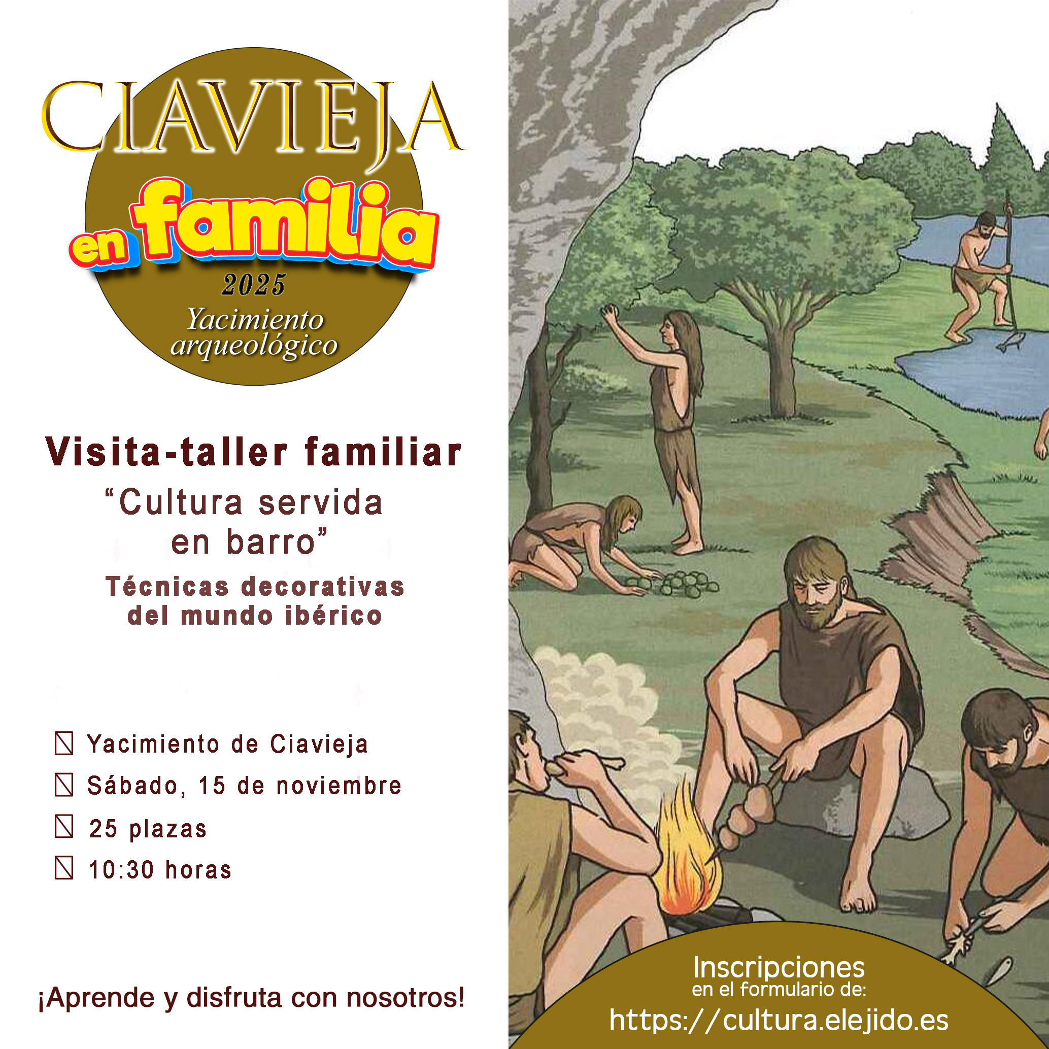 Ciavieja en familia 2025- Visita-taller familiar «Cultura servida en barro»- sábado, 15 de noviembre