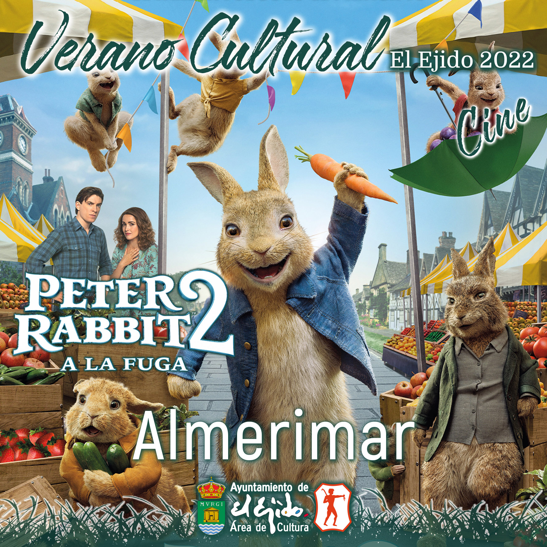 Verano Cultural 2022 de El Ejido – Cine – Almerimar – Peter Rabbit 2 a la fuga