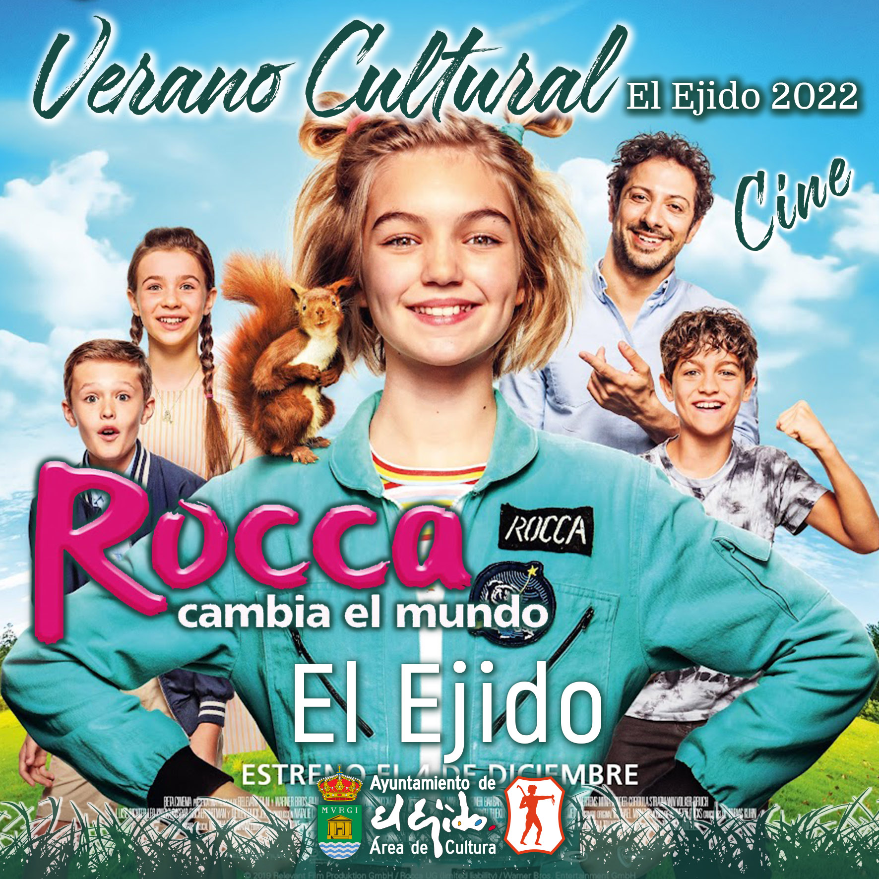 Verano Cultural 2022 de El Ejido – Cine – El Ejido – Rocca cambia el mundo