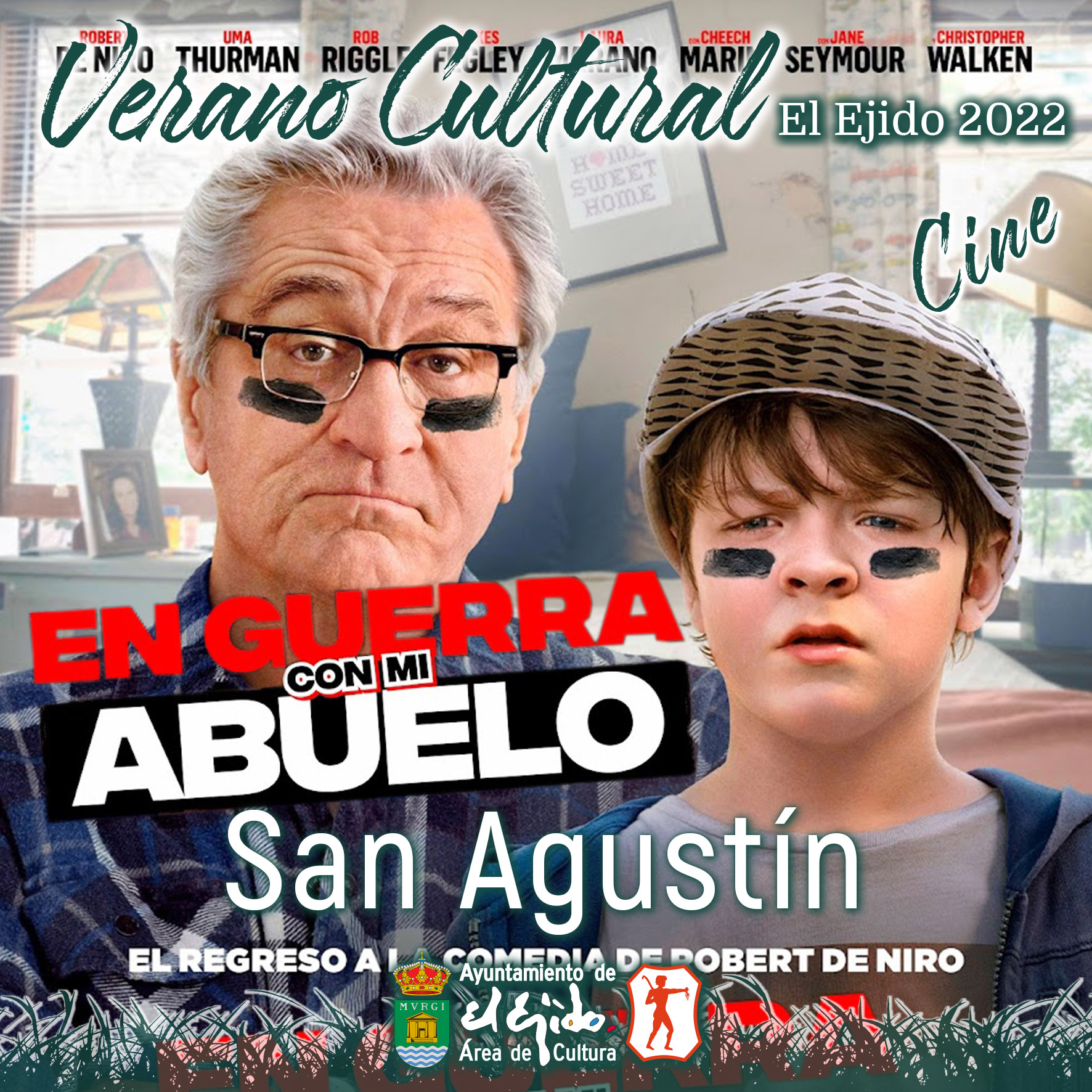 Verano Cultural 2022 de El Ejido – Cine – San Agustín – En guerra con mi abuelo