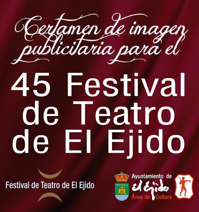 BASES del certamen de imagen publicitaria para el Festival de Teatro de El Ejido 2022