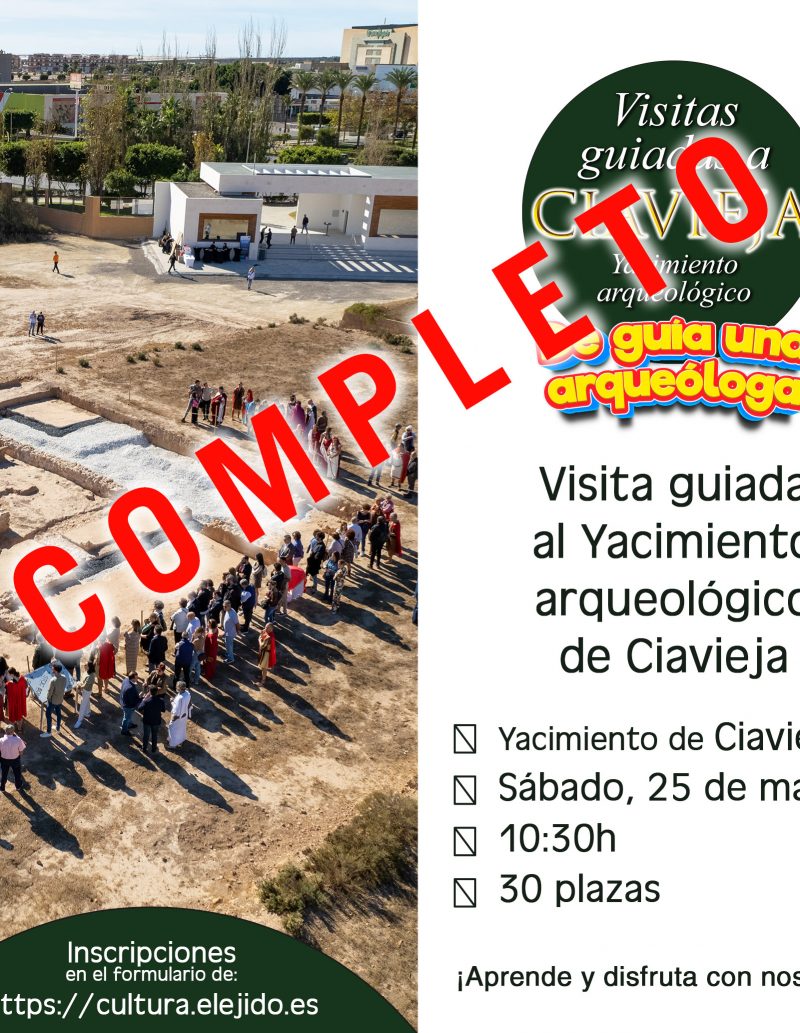 COMPLETO Visitas guiadas al Yacimiento de Ciavieja – «De guía una arqueóloga» – Sábado 25 de marzo