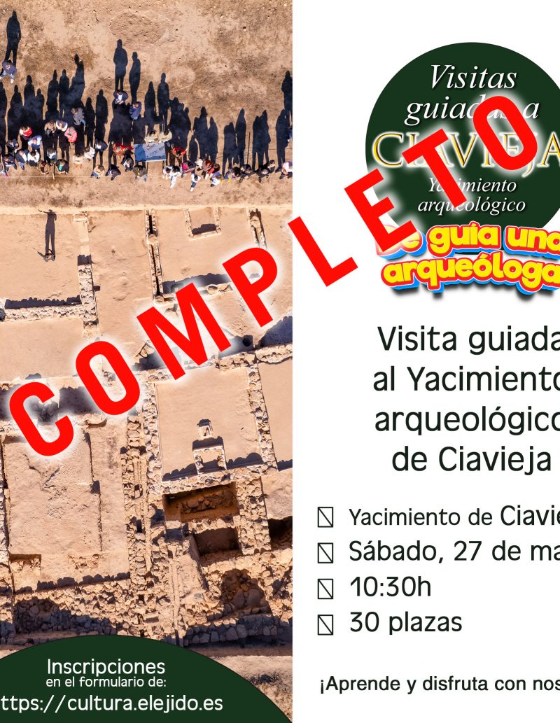 COMPLETO Visitas guiadas al Yacimiento de Ciavieja – «De guía una arqueóloga» – Sábado 27 de mayo
