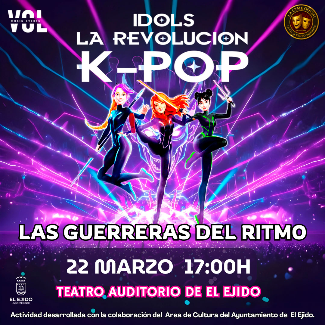 «Idols La Revolución K-Pop: las guerreras del ritmo» – Auditorio – Domingo, 22 de marzo, 17:00 horas