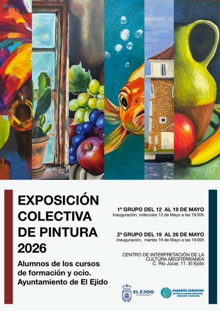 Exposición colectiva de pintura 2026 – Alumnos de los cursos de formación y ocio