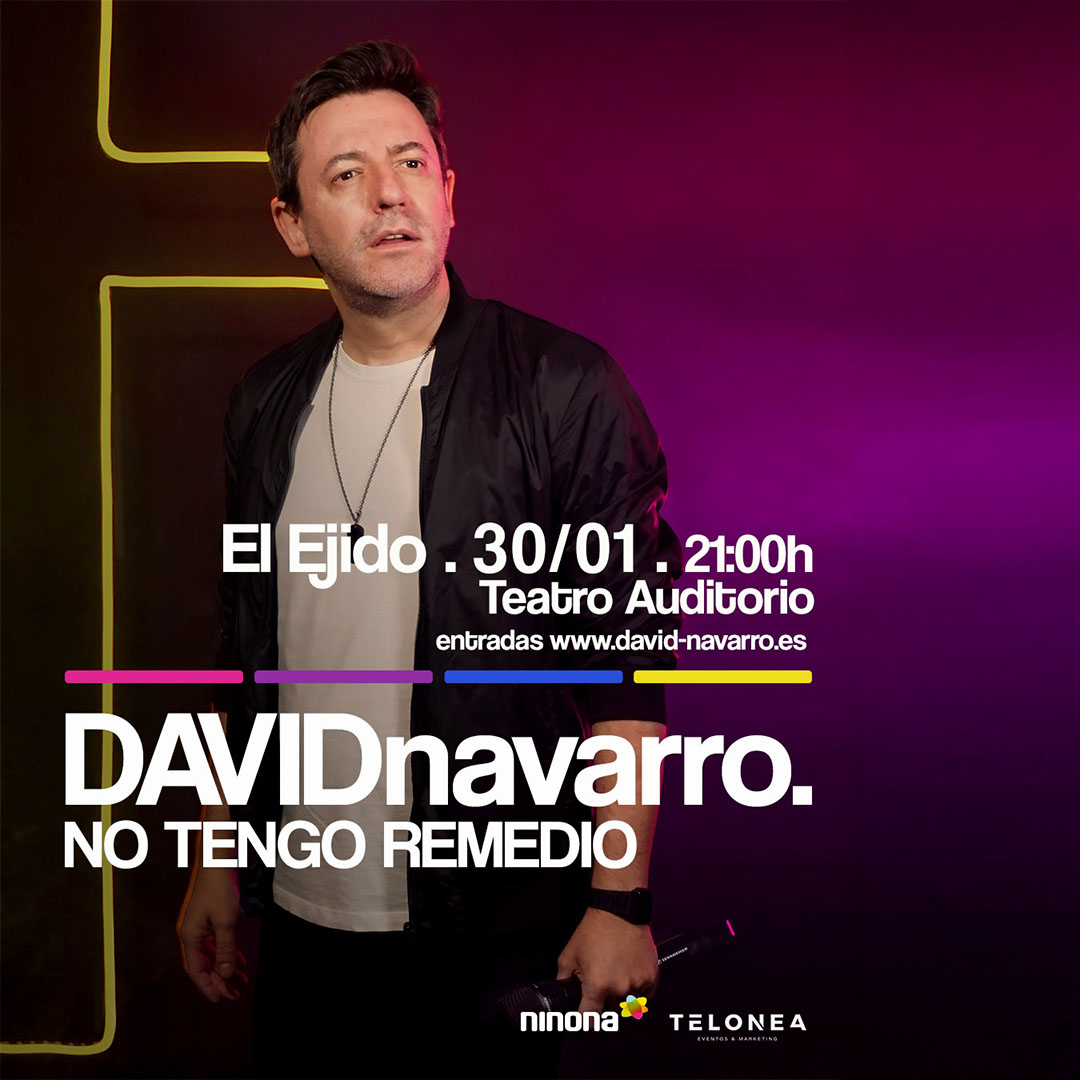 David Navarro «No tengo remedio»- Auditorio – Viernes, 30 de enero, 21:00 h