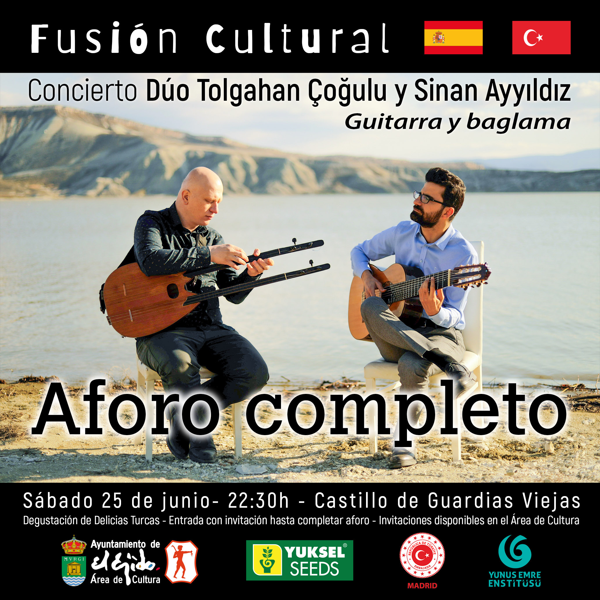 Fusión cultural España Turquía – Concierto: Dúo Tolgahan Çoğulu y Sinan Ayyıldız – Aforo completo