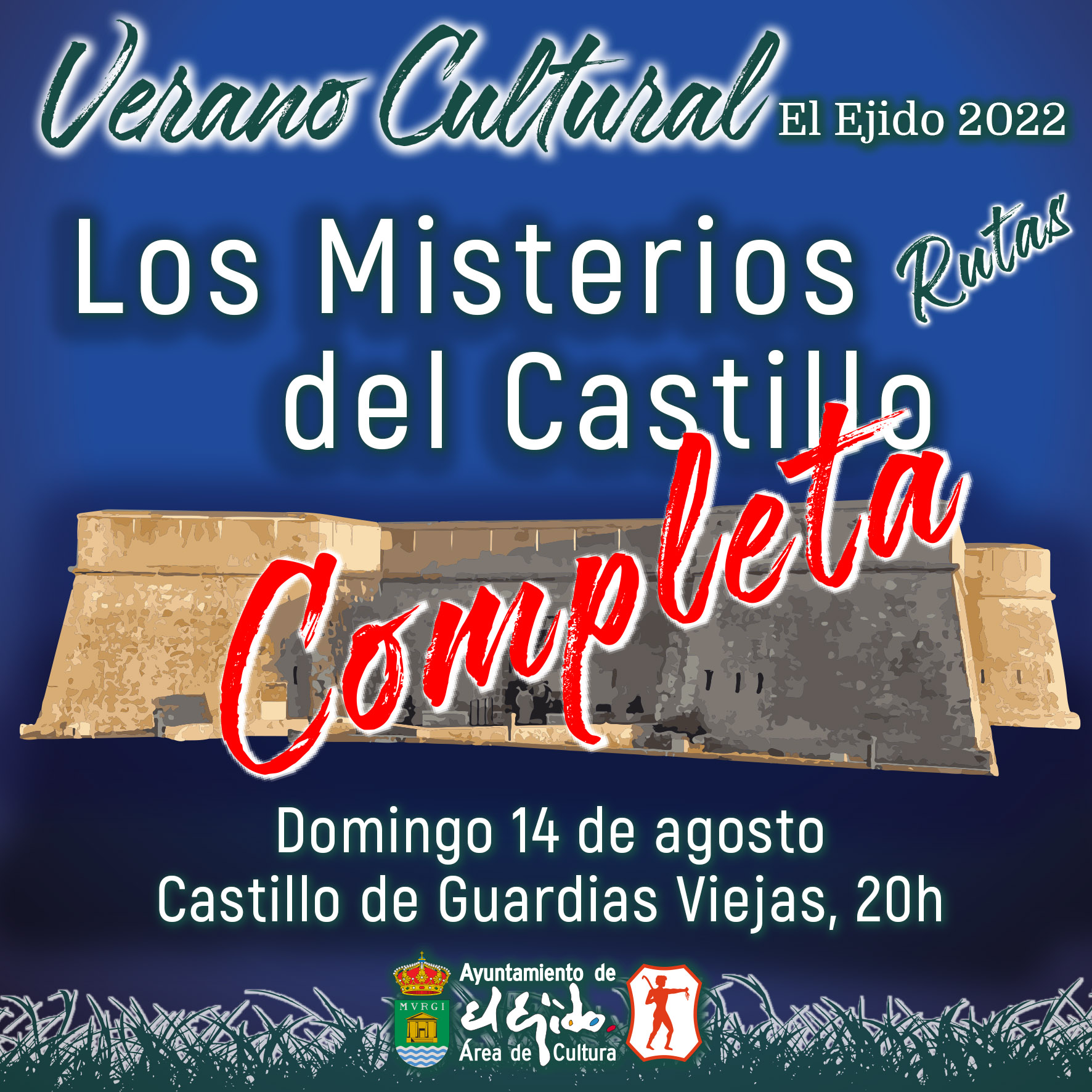COMPLETA Verano Cultural 2022 de El Ejido – Rutas – Los Misterios del Castillo – Domingo 14 de agosto