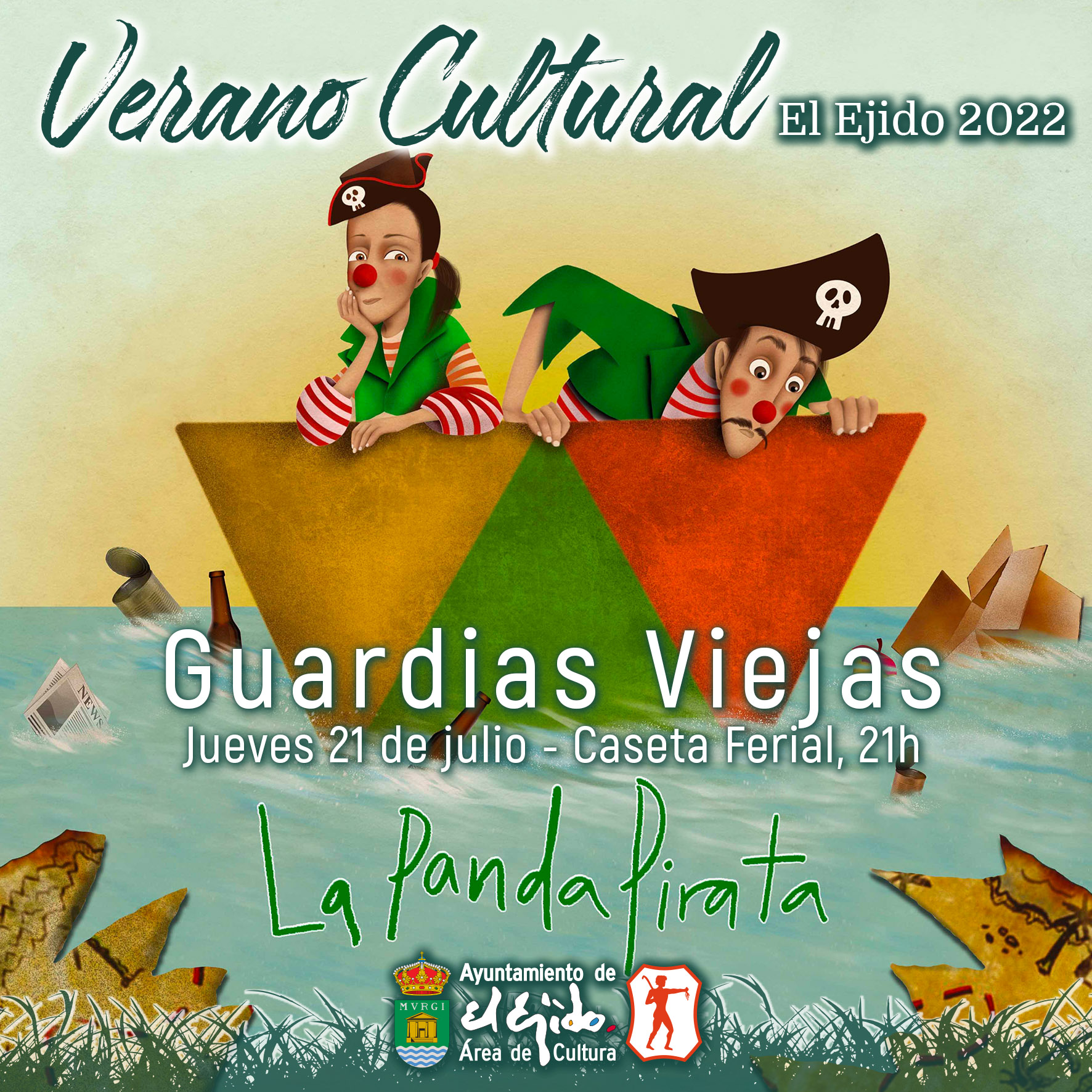 Verano Cultural 2022 de El Ejido – Teatro en Guardias Viejas – Petit Teatro «La Panda Pirata»